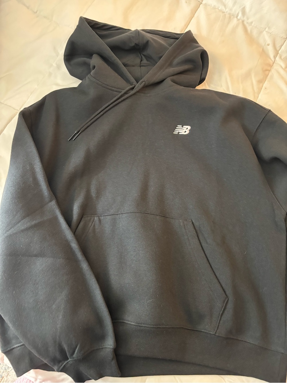 New Balance Women’s Black Logo Hoodie